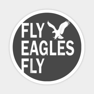 Fly Eagles Fly Vintage Flying Bird Inspirational Hawk Fan Magnet